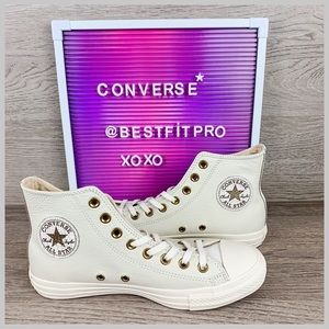 🦋CONVERSE CHUCK ALL STAR⭐️LEATHER GATOR HIGH TOP
